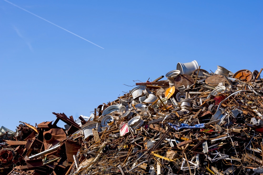 heap,of,scrap,metal,stored,for,recycling